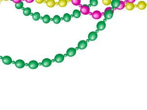 Mardi Gras Beads PNG Picture