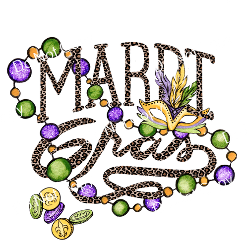 Mardi Gras Beads PNG