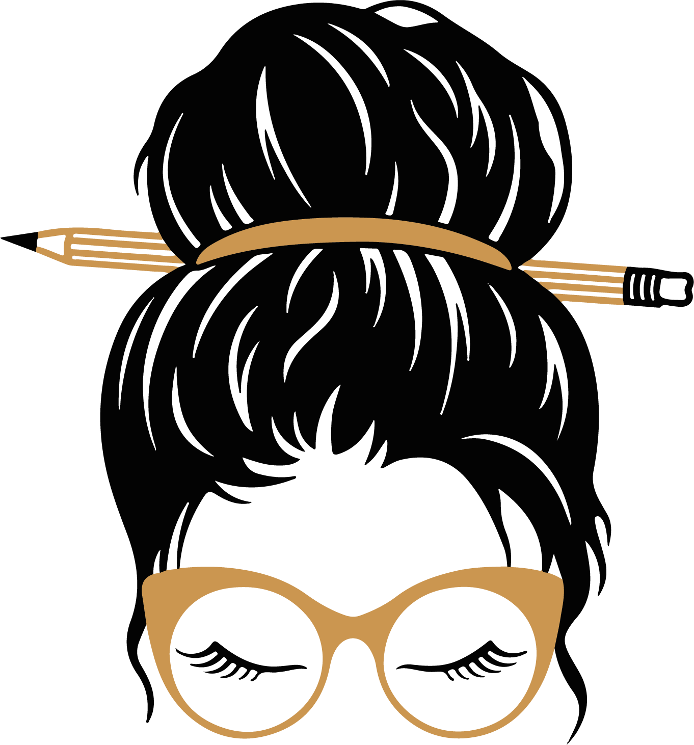 Messy Bun PNG Transparent Images