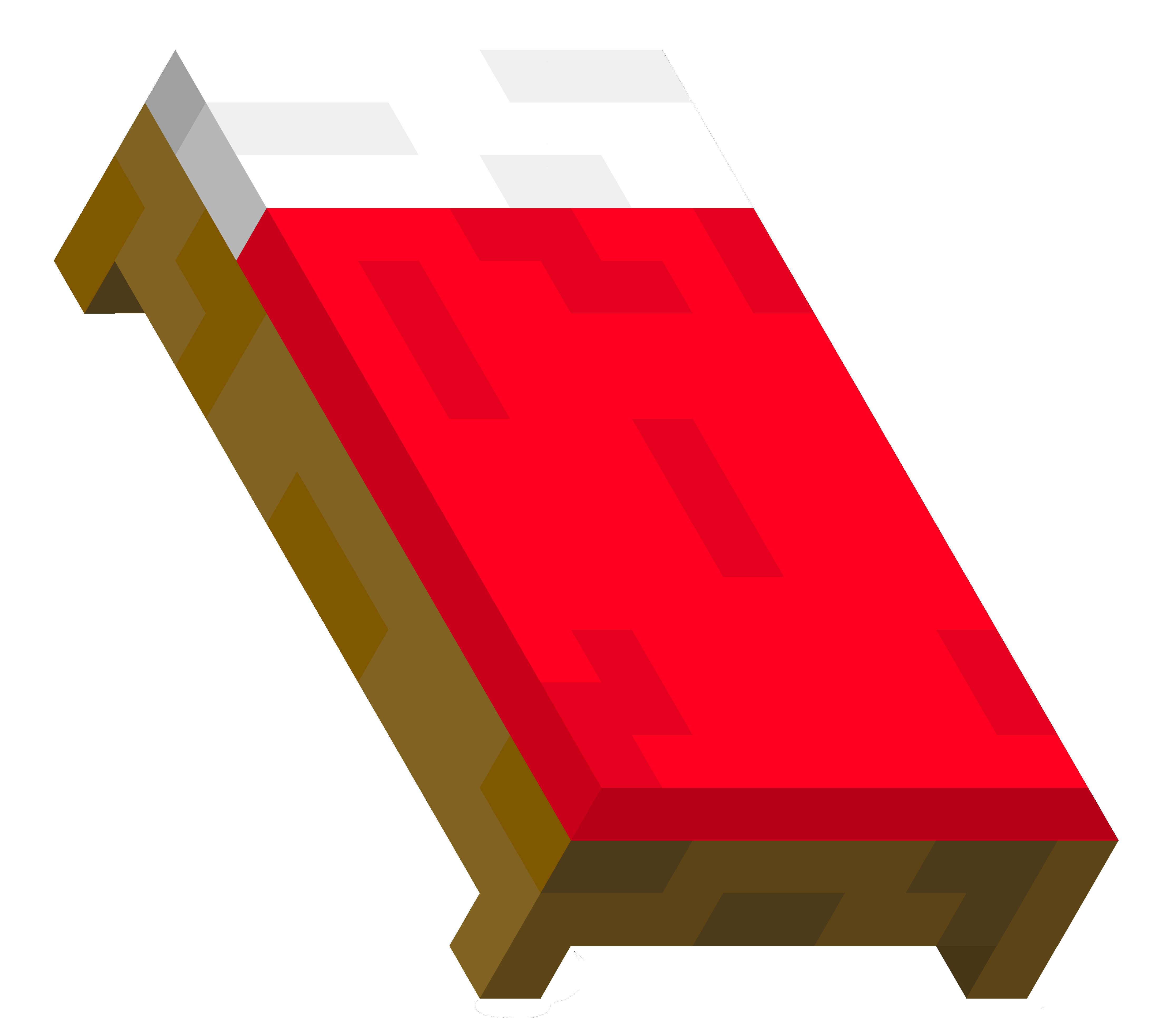 Minecraft Bed Background PNG