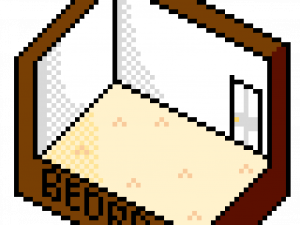 Minecraft Bed PNG Photo