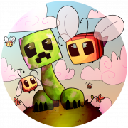 Minecraft Bee PNG