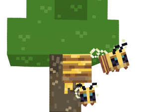 Minecraft Bee PNG Picture
