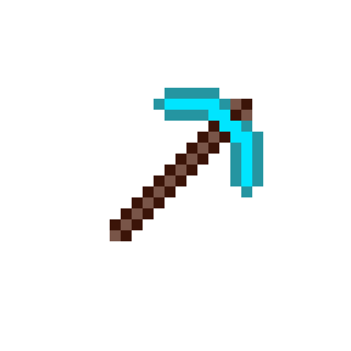 Minecraft Pickaxe PNG HD Image