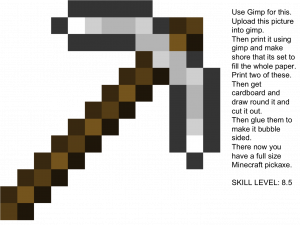 Minecraft Pickaxe Transparent