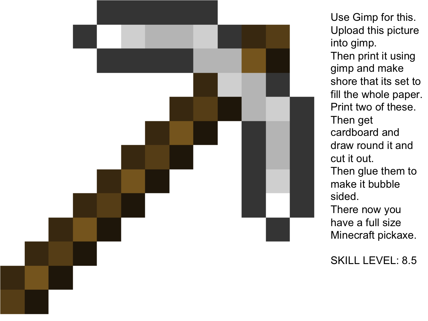 Minecraft Pickaxe Transparent