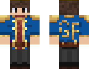 Minecraft skin, royal character, pixel art, gaming avatar, Minecraft Skin PNG