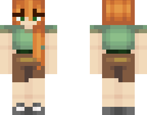 Minecraft character, pixel art design, gaming avatar, blocky style, Minecraft Skin PNG