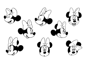 Minnie Mouse Head PNG Image