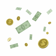 Money Flying PNG Free Image