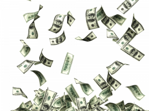 Money Flying PNG Image File