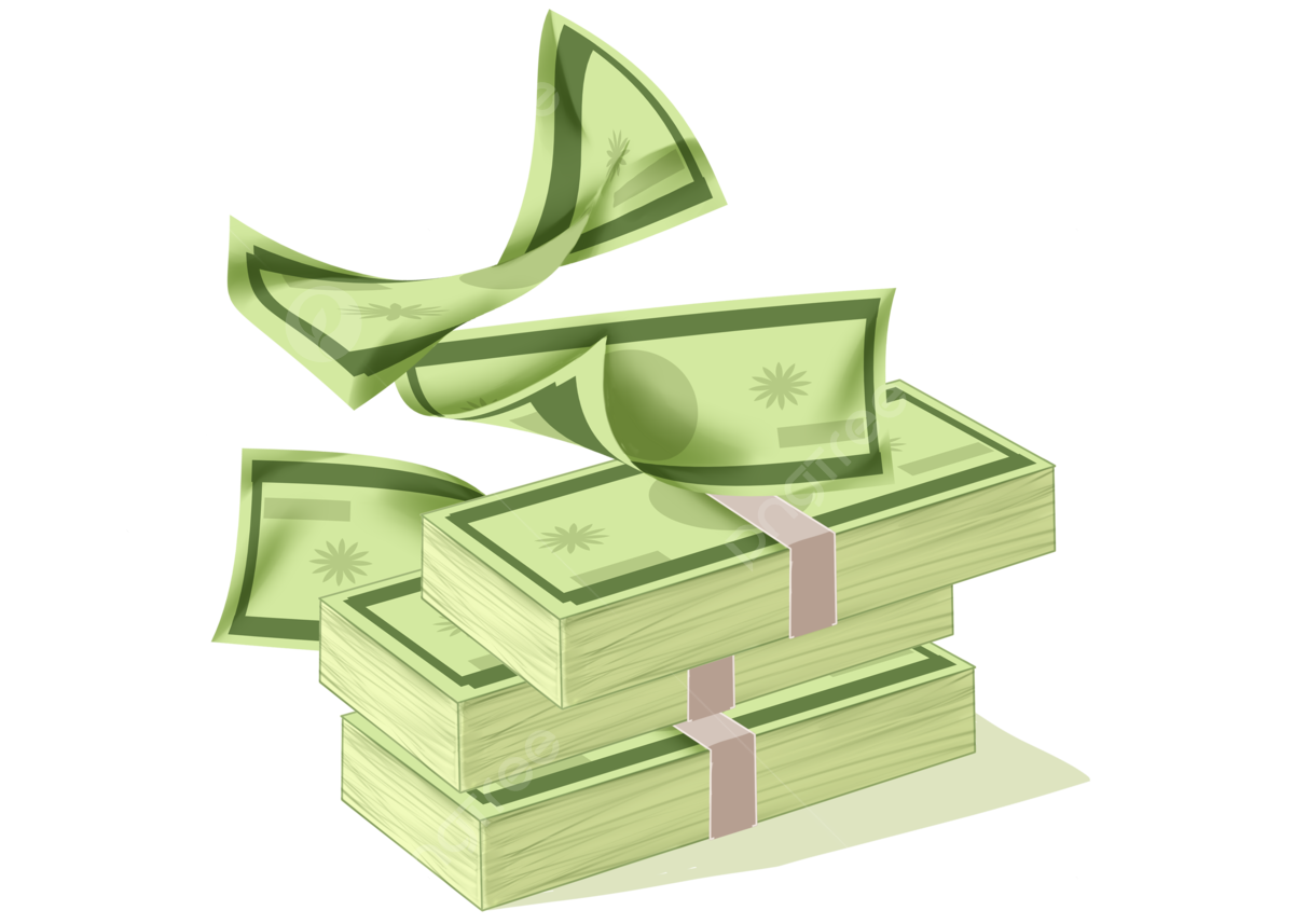 Money Pile PNG Cutout