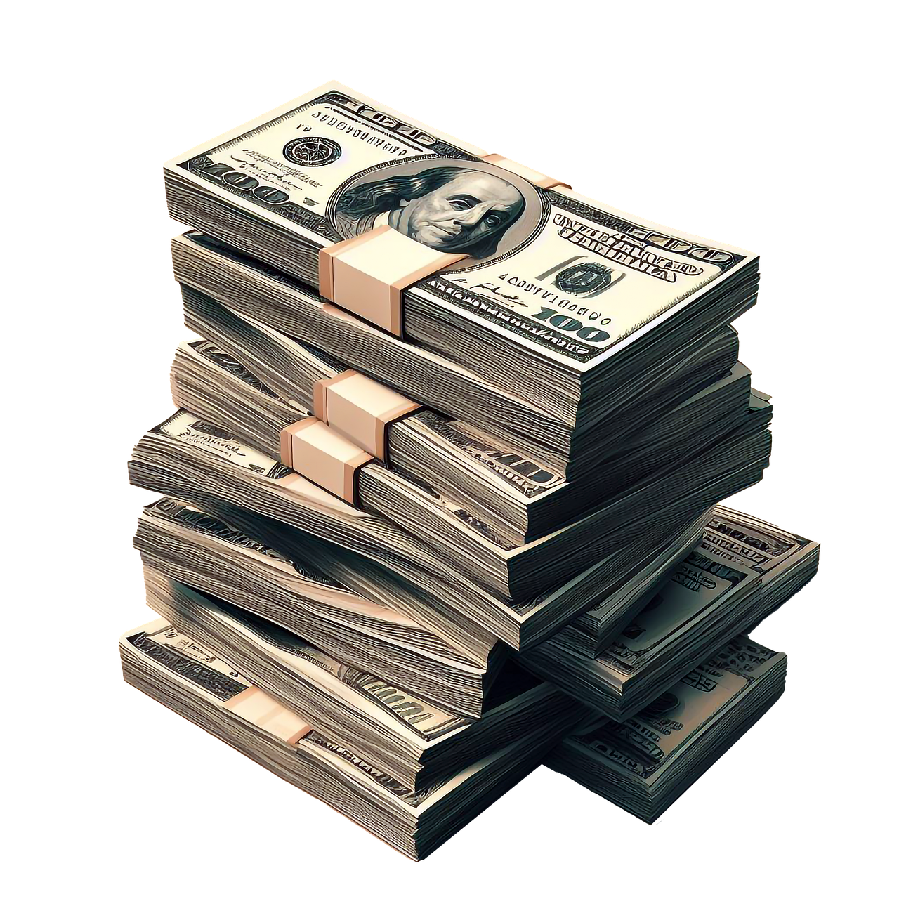 Money Pile PNG