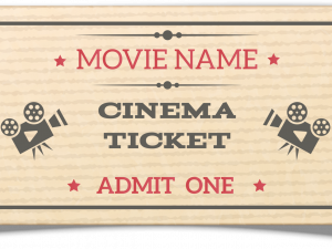 Movie Ticket No Background