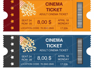 Movie Ticket PNG HD Image