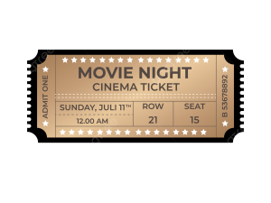 Movie Ticket PNG Image