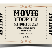 Movie Ticket PNG Image File
