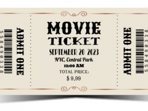 Movie Ticket PNG Image File