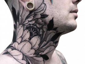 Neck Tattoo PNG HD Image