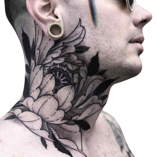 Neck Tattoo PNG HD Image