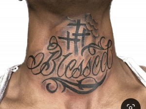 Neck Tattoo PNG Image HD