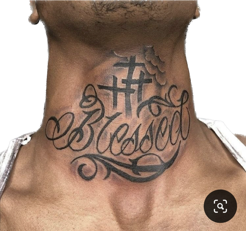 Neck Tattoo PNG Image HD