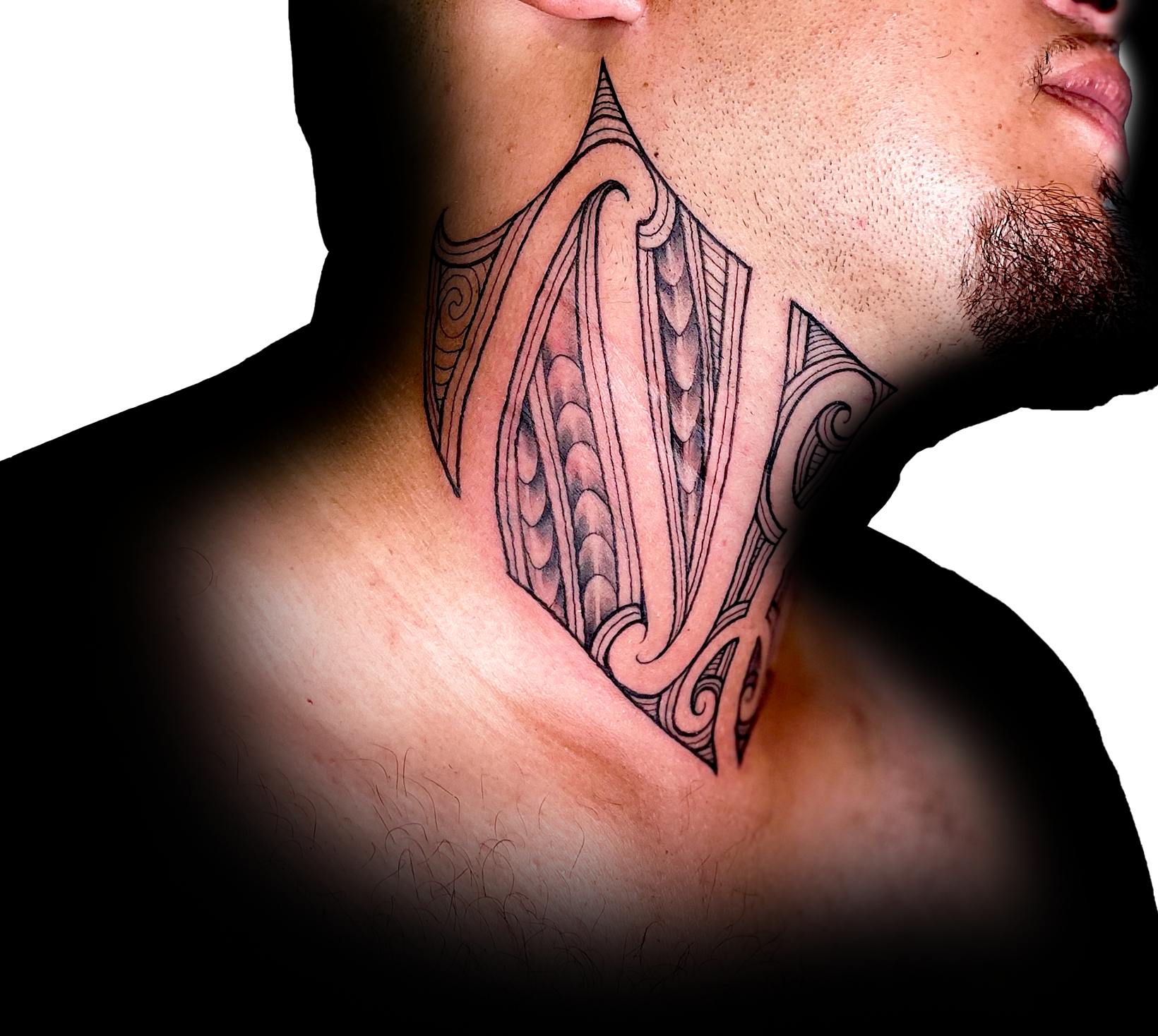 Neck Tattoo PNG Photos