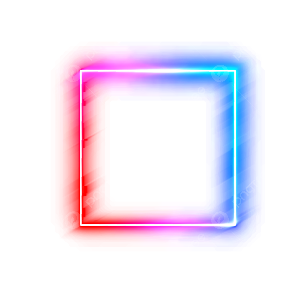 Neon Border PNG Cutout