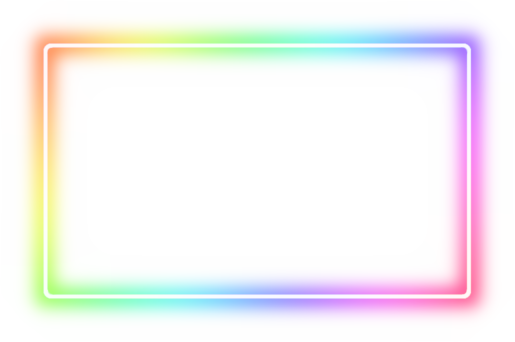 Neon Border PNG HD Image