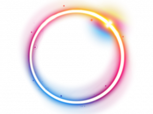 Neon Circle PNG Cutout