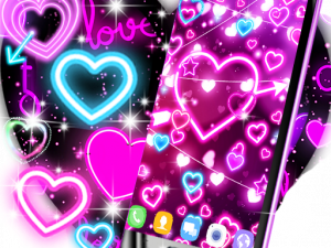 Neon Heart PNG Cutout