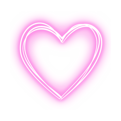 Neon Heart PNG Images