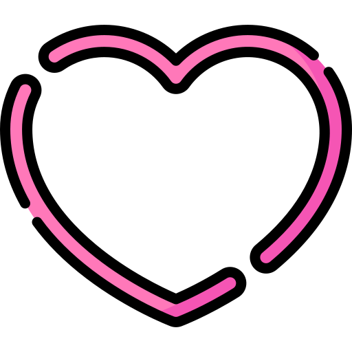 Neon Heart PNG Photo