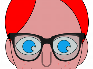 Nerd Glasses PNG Cutout