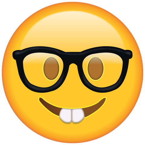 Nerdy Glasses PNG Cutout