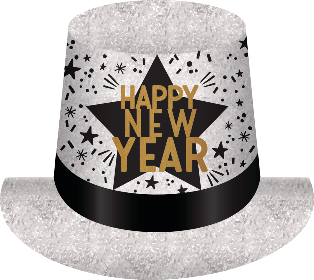 New Year Hat Background PNG