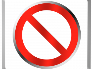 prohibited sign, no entry symbol, restriction icon, warning graphic, No Sign PNG