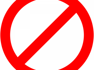 prohibition symbol, red no entry sign, restricted access, warning icon, No Sign PNG