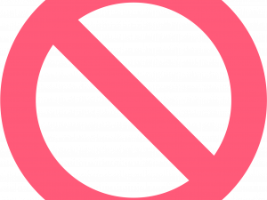 prohibition symbol, no entry sign, forbidden icon, warning graphic, No Sign PNG