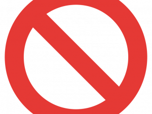 prohibition symbol, no entry sign, restriction icon, warning graphic, No Sign PNG