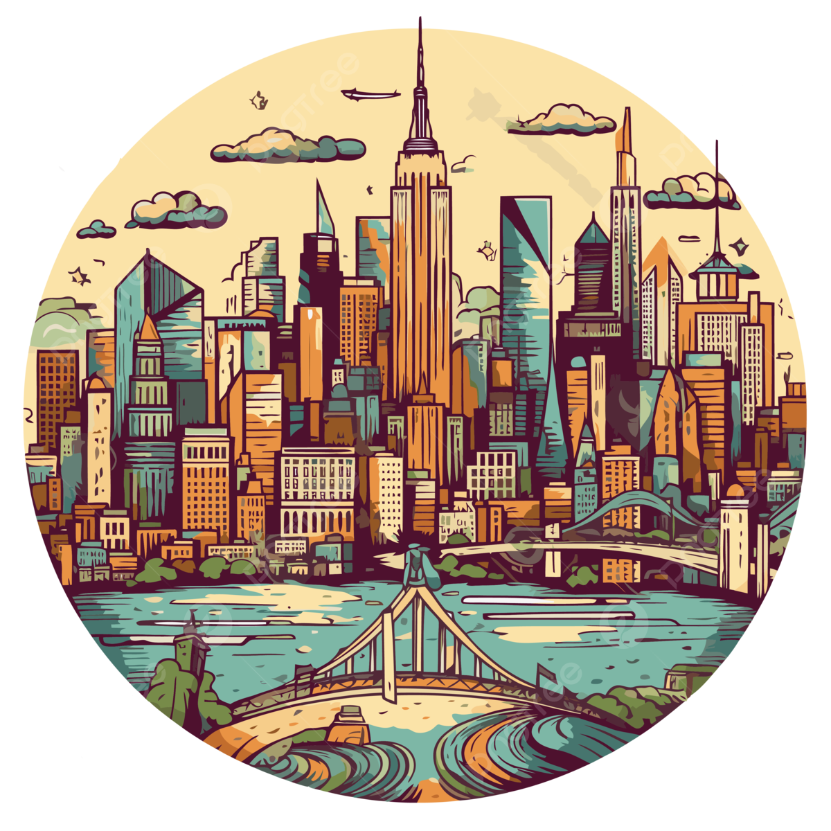 Nyc Skyline PNG Picture