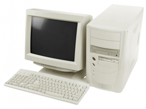 Old Computer PNG Cutout