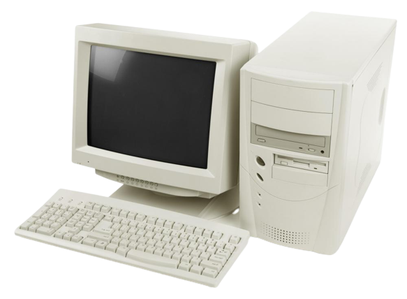 Old Computer PNG Cutout