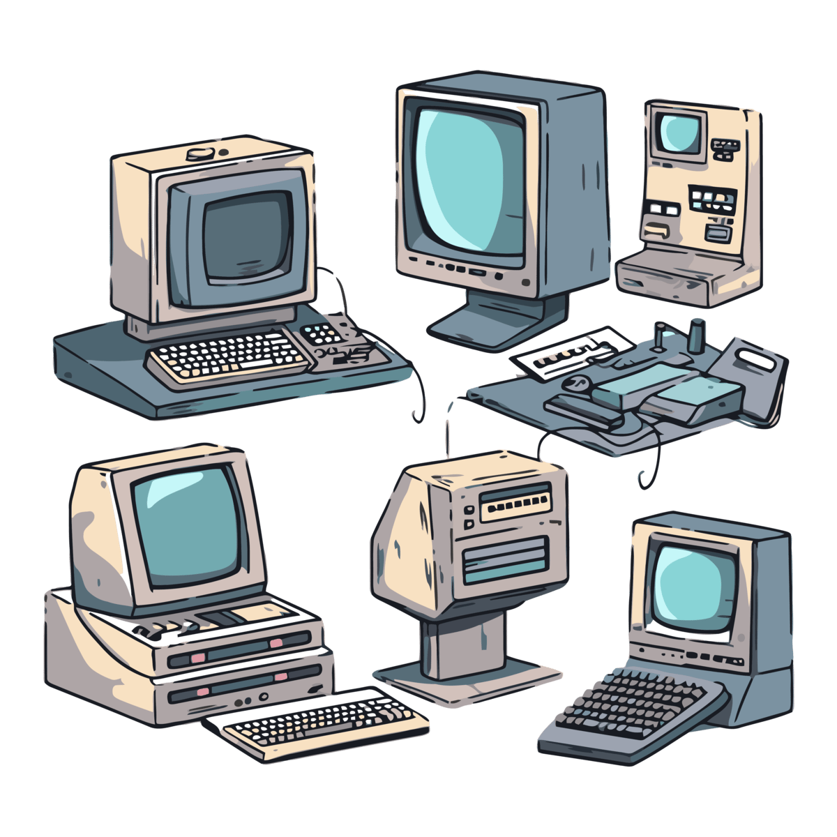 Old Computer PNG Images