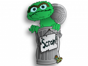 Oscar The Grouch PNG Cutout