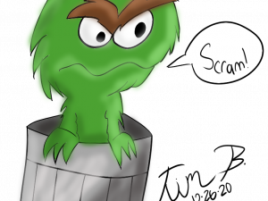 Oscar The Grouch PNG Photo