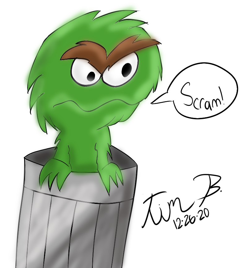 Oscar The Grouch PNG Photo