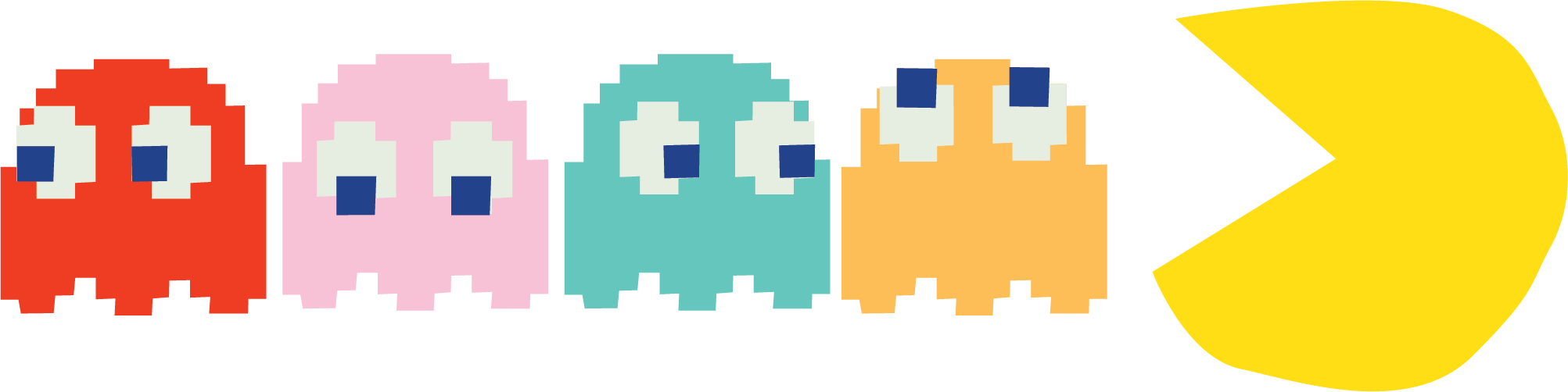 Pacman Ghost PNG Transparent Images