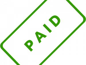 Paid Stamp PNG Cutout