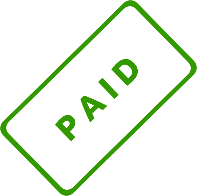 Paid Stamp PNG Cutout